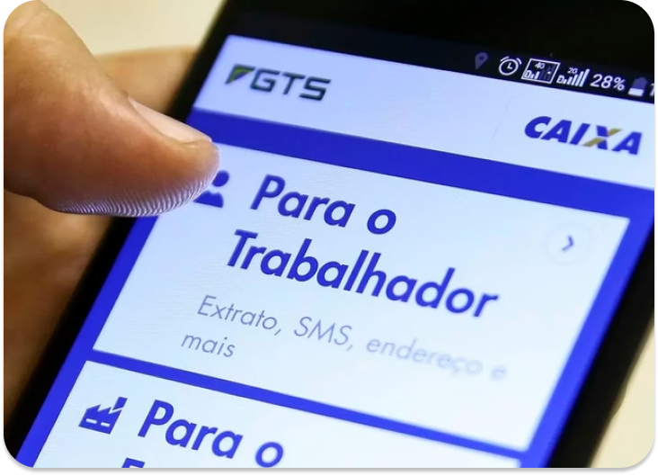 Pessoa usando aplicativo